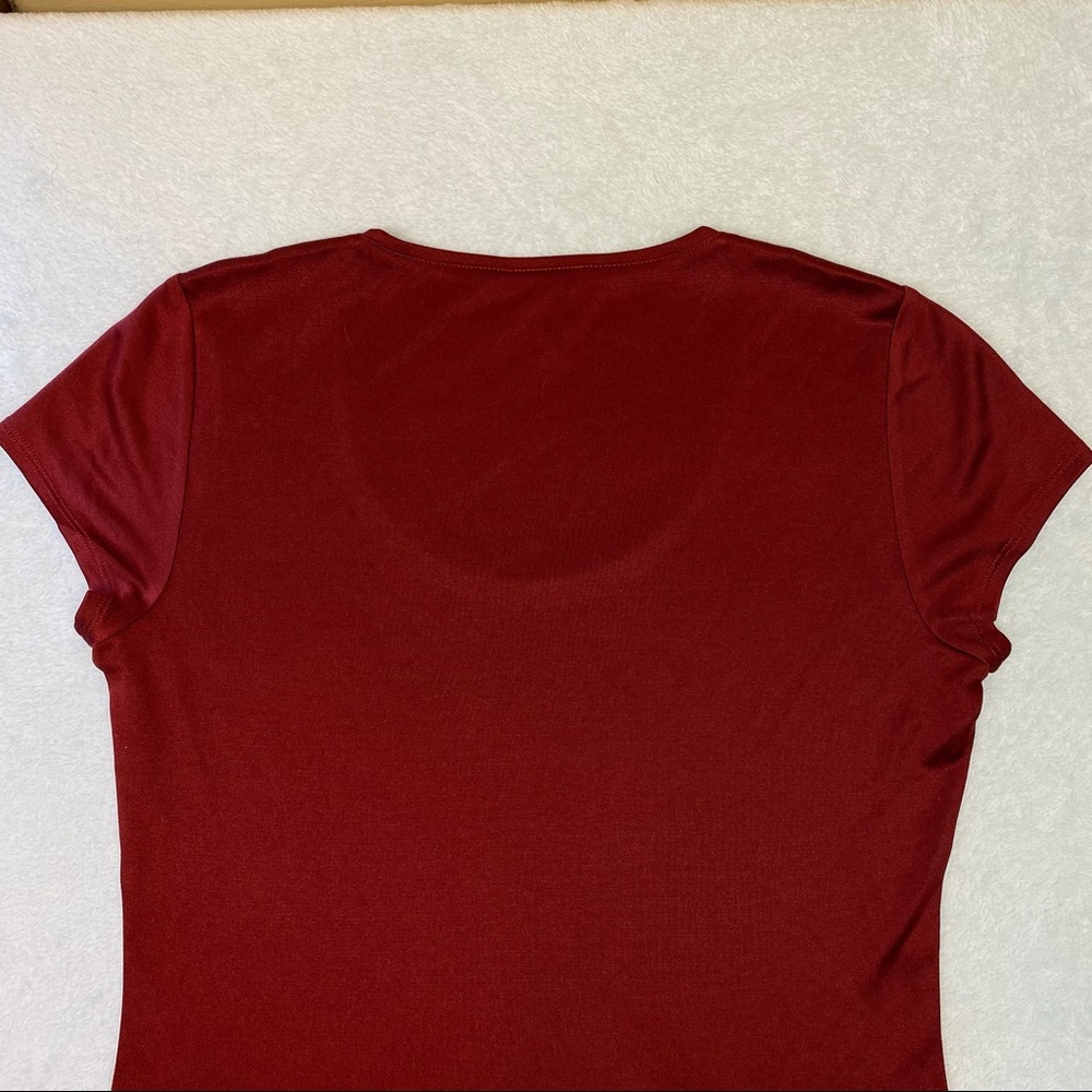 Ann Taylor Womens Short Sleeve Silk Scoop Neck Top - Picture 7 of 13